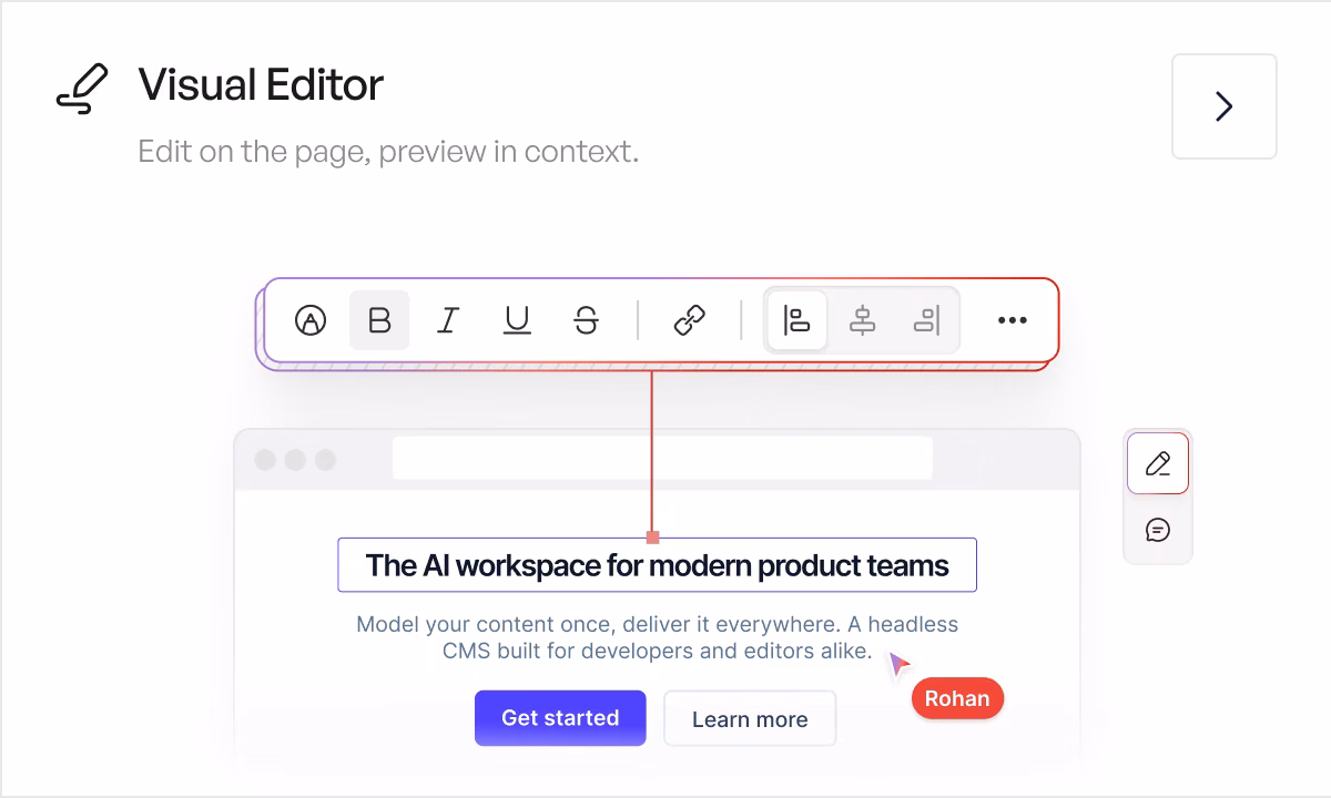 Visual Editor preview